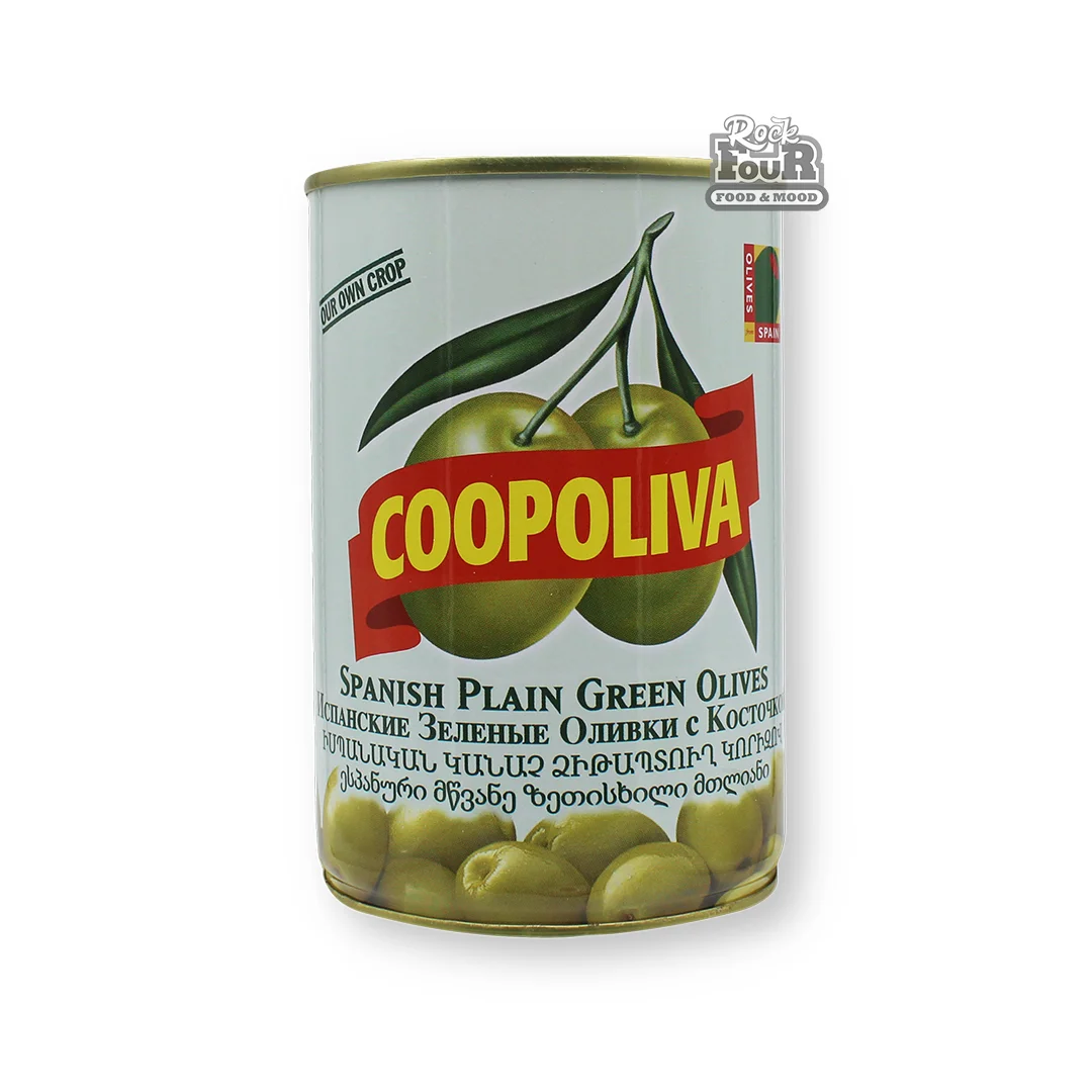 Ձիթապտուղ կանաչ «Coopoliva» կորիզով 405գ